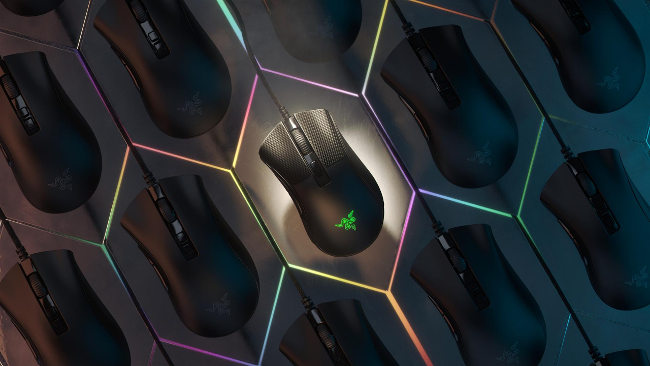 Razer DeathAdder V2 Mini mit Grip Tape